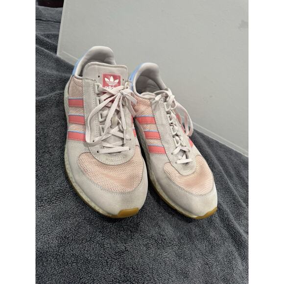 Adidas Marathon Tech Orchid tint Pastel Pink Running Shoes Size 11 - Picture 1 of 5